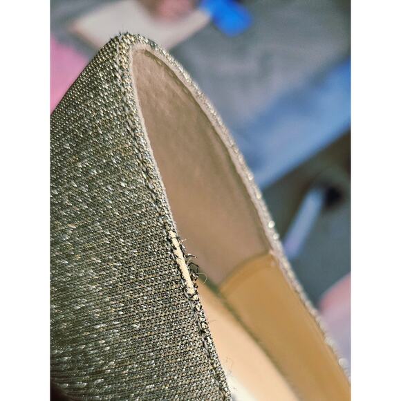 Nina New York Silver Peep Toe Heels Womens Size 10 Dress Shoes Evening Pumps NEW - Picture 4 of 13